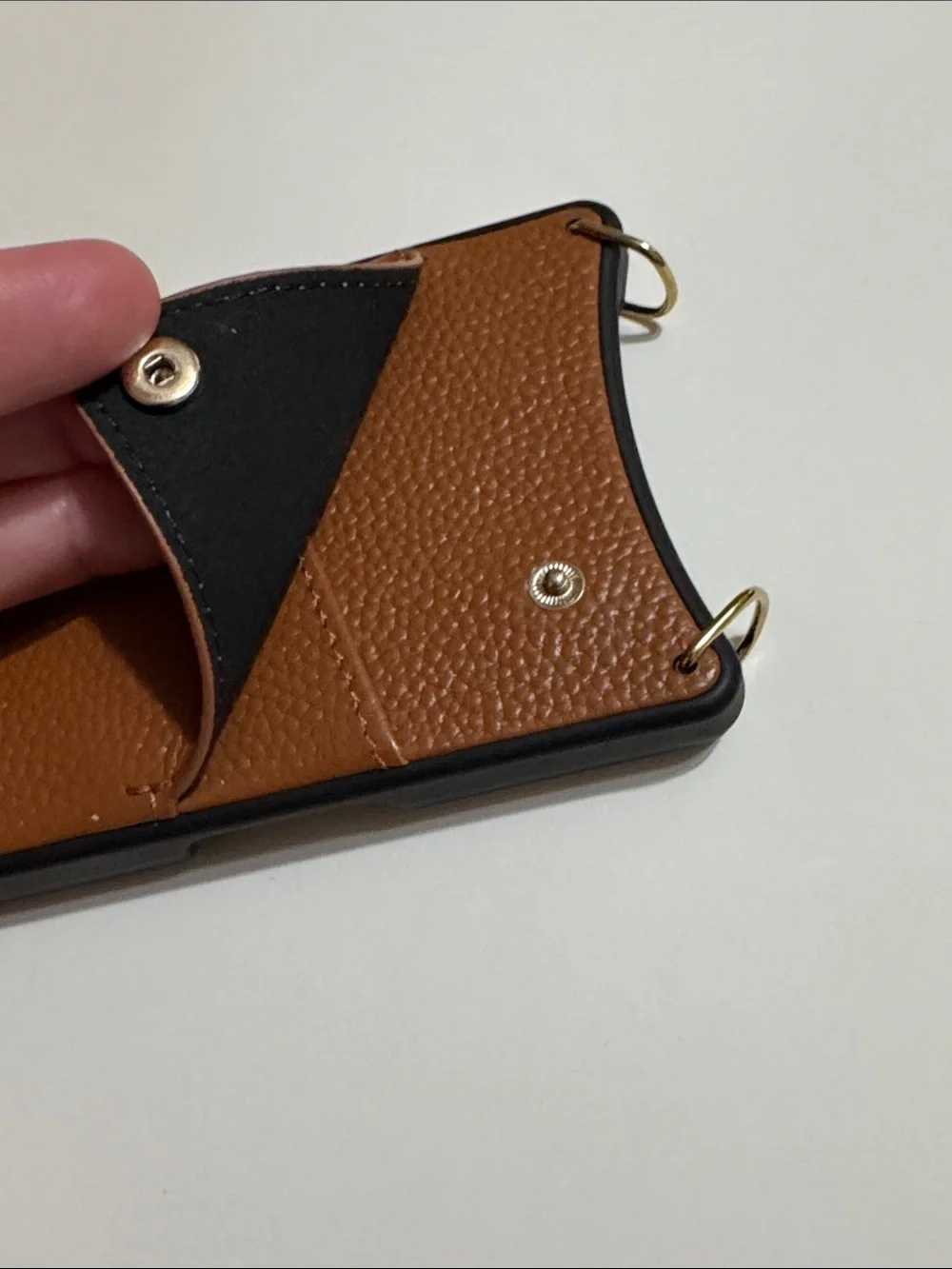 Bandolier Emma Leather Card Pocket Phone Case in Brown iPhone 16 ProMax